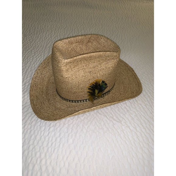 Vintage Resistol Cattleman Size 6 7/8 Straw Western Cowboy Hat - Picture 2 of 7